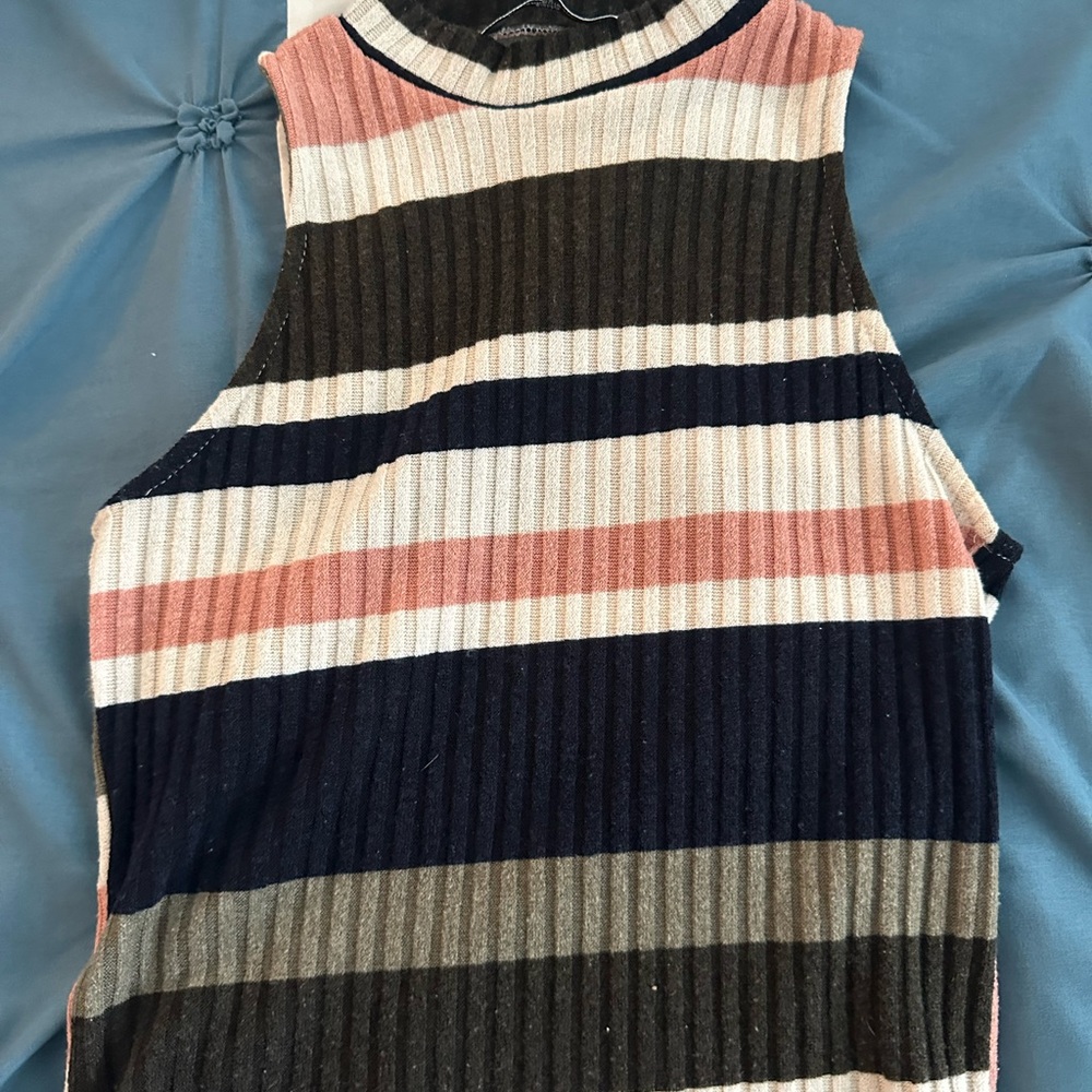 Striped Sleeveless Top